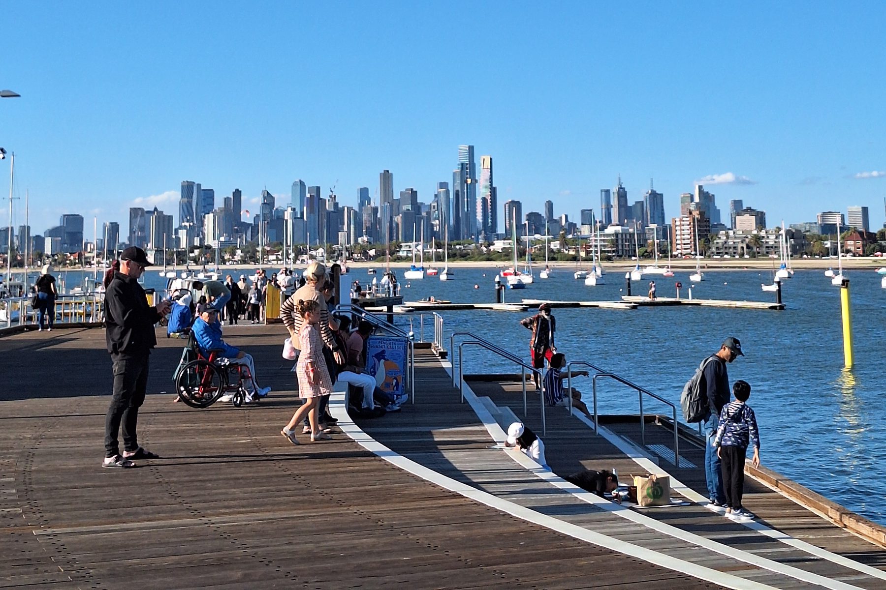 Melbourne skyline from St Kilda, Australia